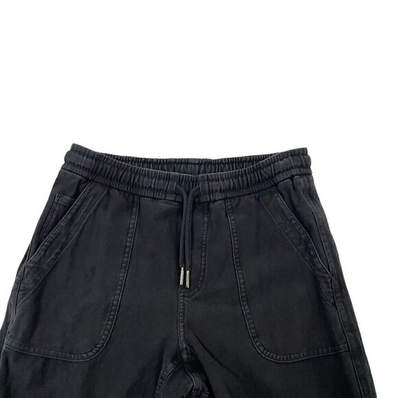 Athleta Pull-On Comfy Jogger Pants Pockets Elastic Waist Washed Black size 0 - Picture 3 of 8